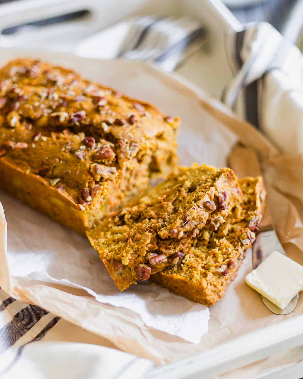 spiced-carrot-raisin-tea-bread